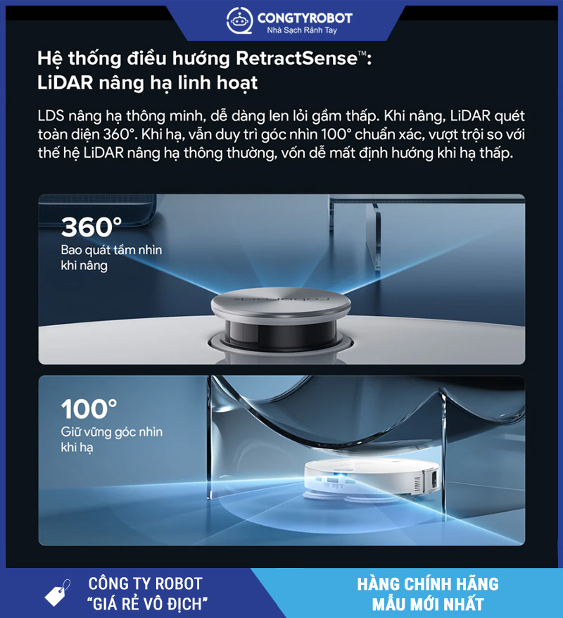 Roborock Qrevo Edge 2 Robot Hút Bụi Lau Nhà
