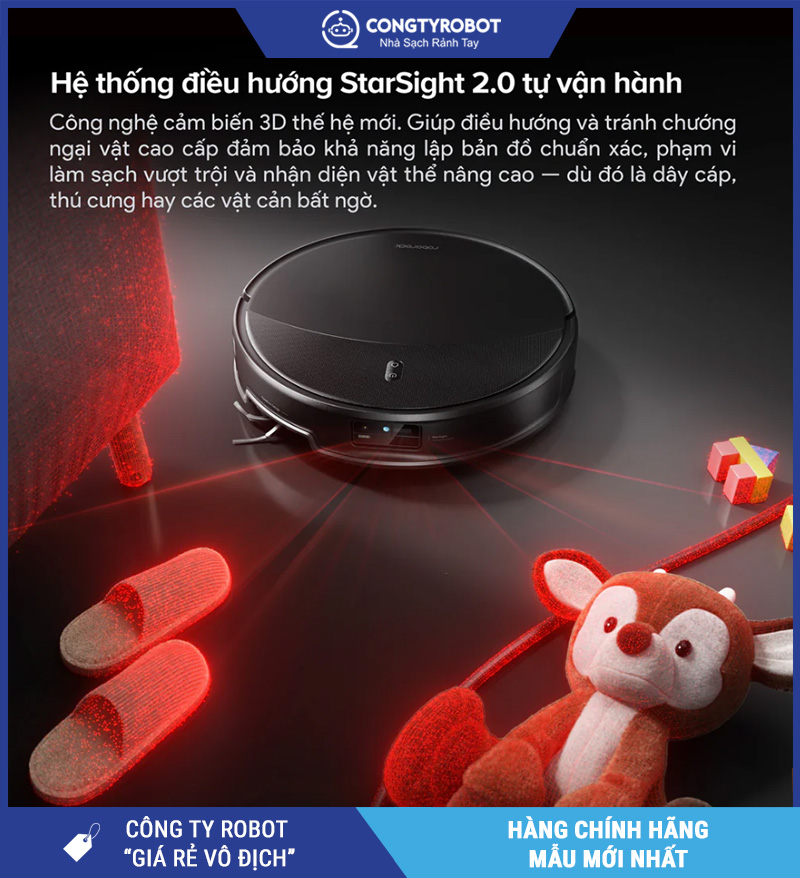 Robot hút bụi lau nhà Roborock Saros 20 – Hàng Chính Hãng