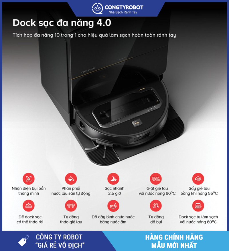 Roborock Saros Z70 Robot hút bụi lau nhà – Bản Quốc Tế