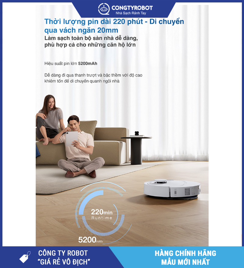 Robot hút bụi lau nhà Ecovacs Deebot T30C 2026