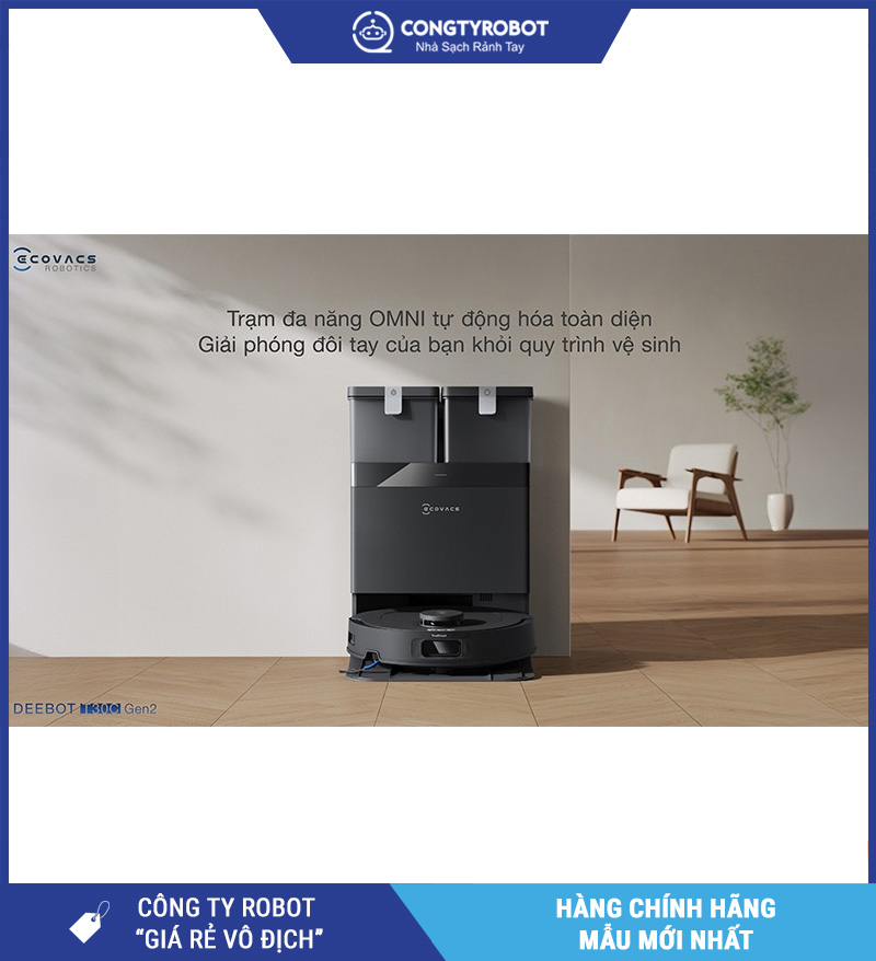 Ecovacs Deebot T30C Gen2 Trắng/Đen - Robot hút bụi lau nhà