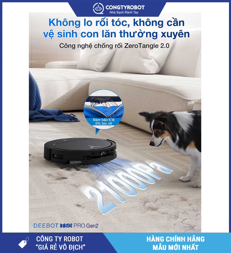 Robot hút bụi lau nhà Ecovacs Deebot T50 Pro Omni Gen 2 – Bản Quốc Tế