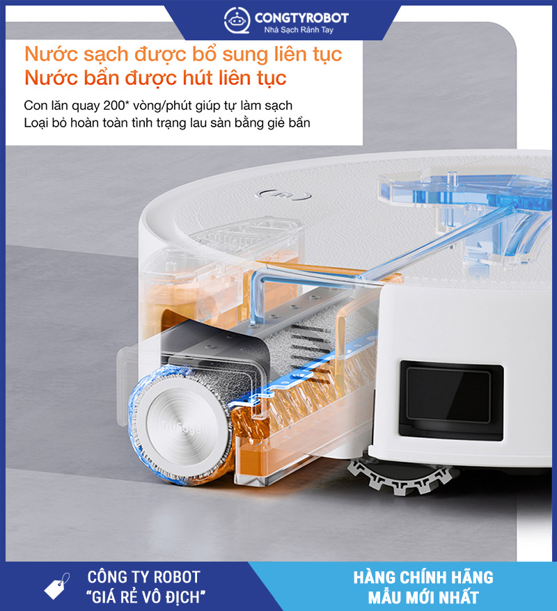 Ecovacs Deebot T80S Omni (Trắng/ Đen) - Robot Hút Bụi Lau Nhà