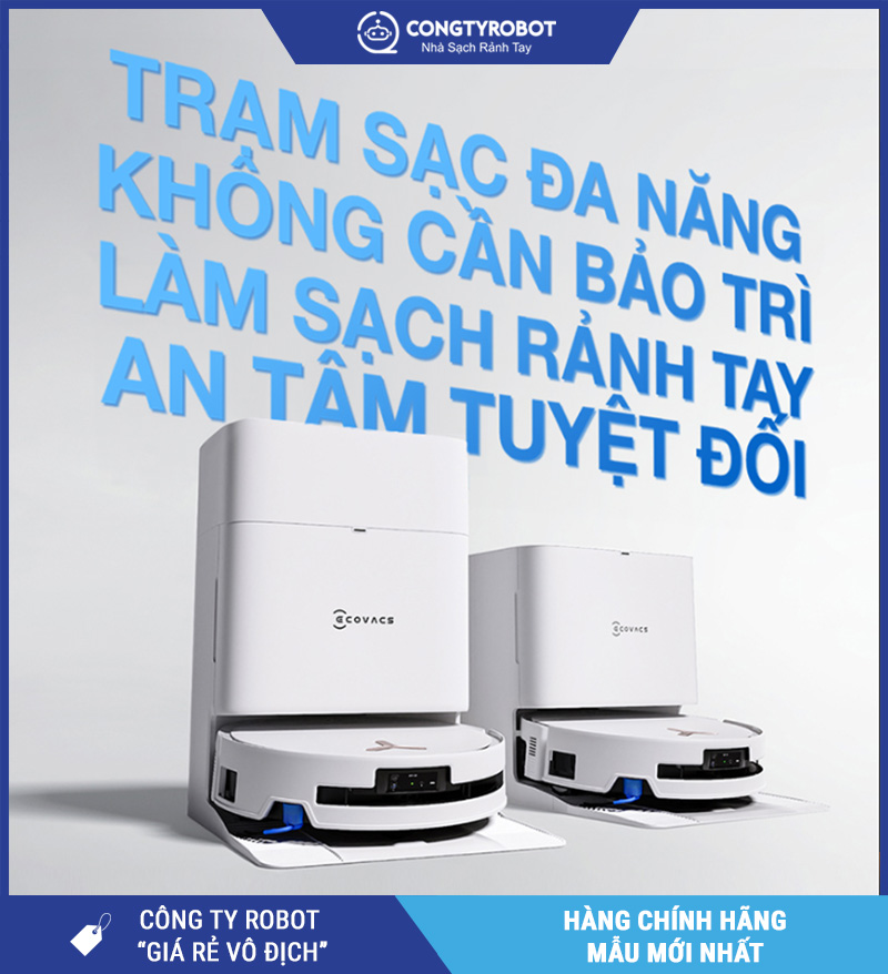 Robot hút bụi lau nhà Ecovacs Deebot T80S Omni – Bản Quốc Tế