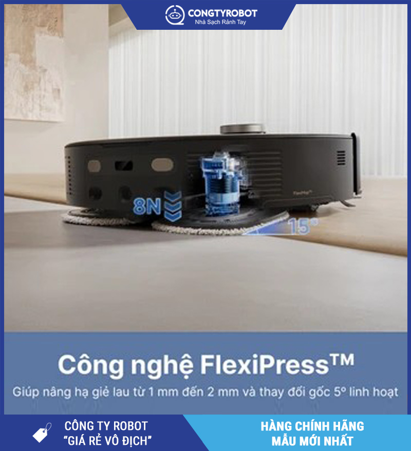 Mova V50 Ultra Trắng/Đen - Robot hút bụi lau nhà