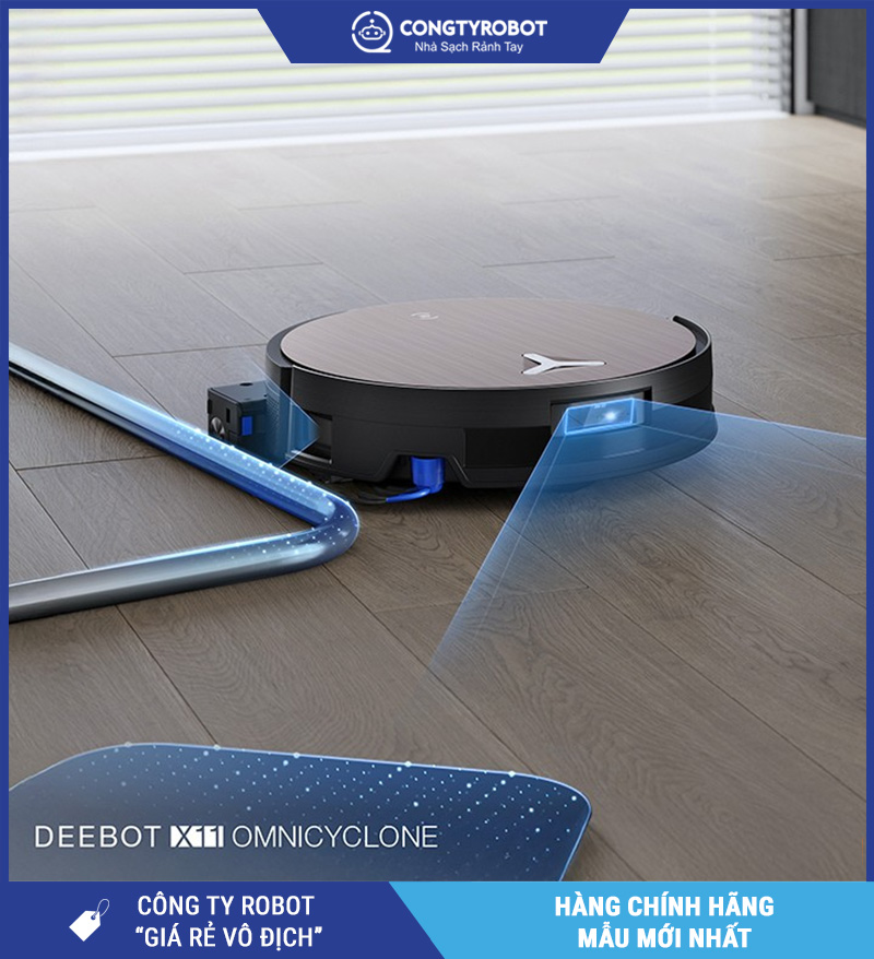 Ecovacs X11 OmniCylone 2026 - Robot Hút Bụi Lau Nhà Thông Minh