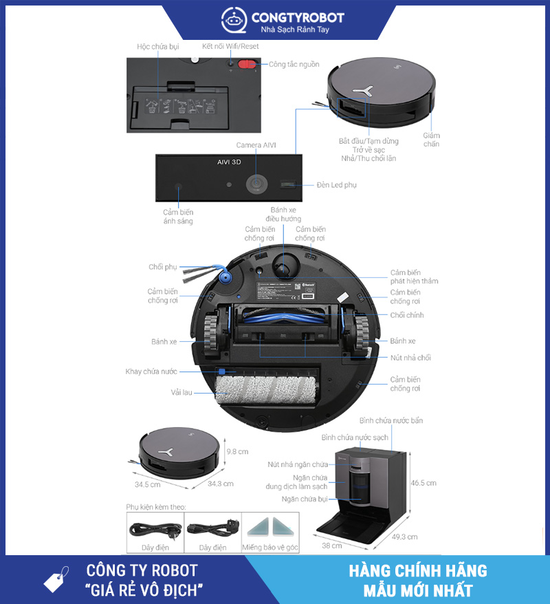 Ecovacs X11 OmniCylone 2026 - Robot Hút Bụi Lau Nhà Thông Minh