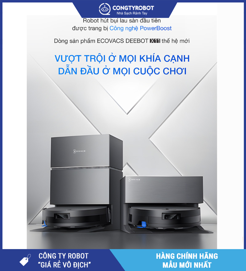 Ecovacs X11 Pro Omni 2026 - Robot Hút Bụi Lau Nhà Thông Minh
