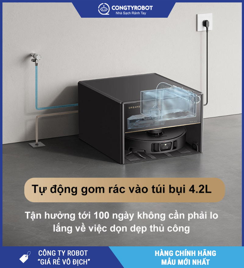 Dreame X40 Master Robot hút bụi lau nhà – Bản Quốc Tế