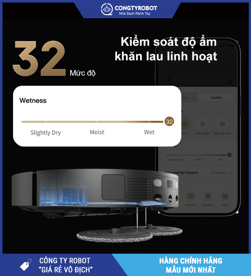 Dreame X40 Master Robot hút bụi lau nhà – Bản Quốc Tế