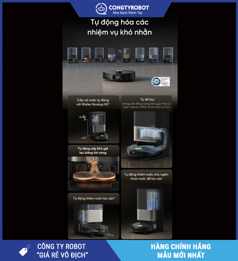 Dreame X50 Ultra Robot hút bụi lau nhà – Bản Quốc Tế