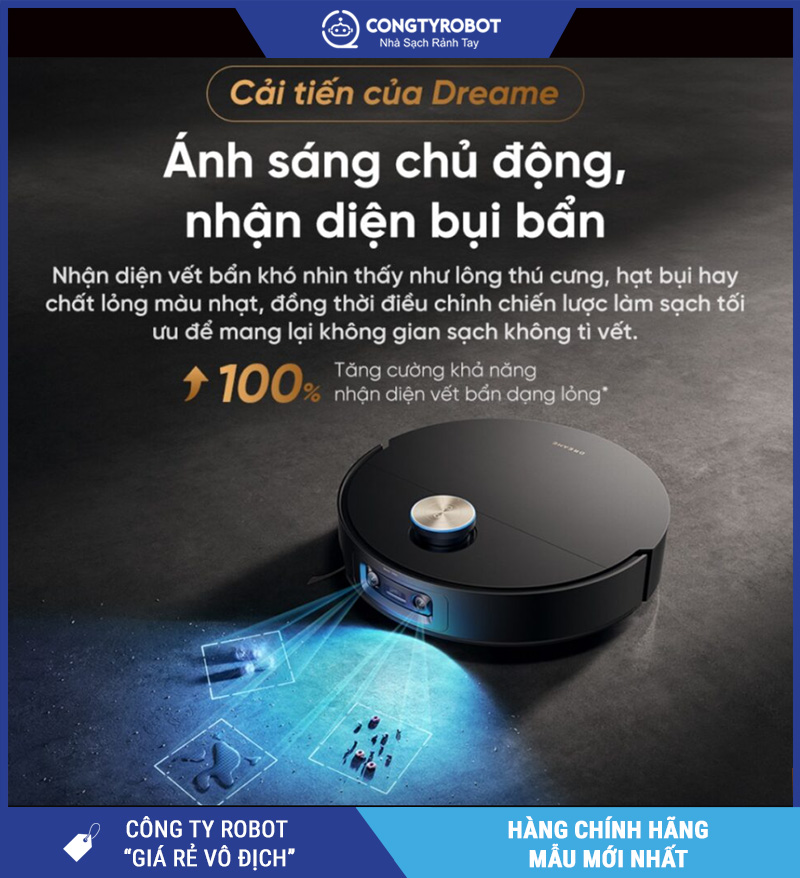 Dreame X60 Master Đen - Robot Hút Bụi Lau Nhà