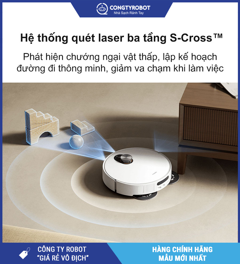 Xiaomi Vacuum 5 Trắng Bản Quốc Tế – Robot hút bụi lau nhà