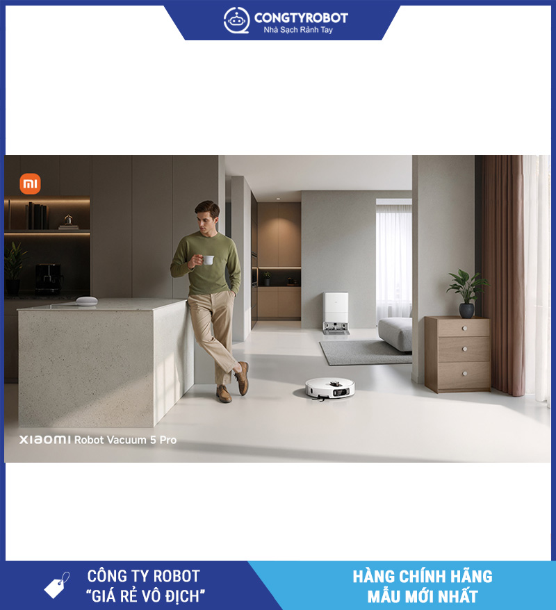 Robot hút bụi lau nhà Xiaomi Vacuum 5 Pro