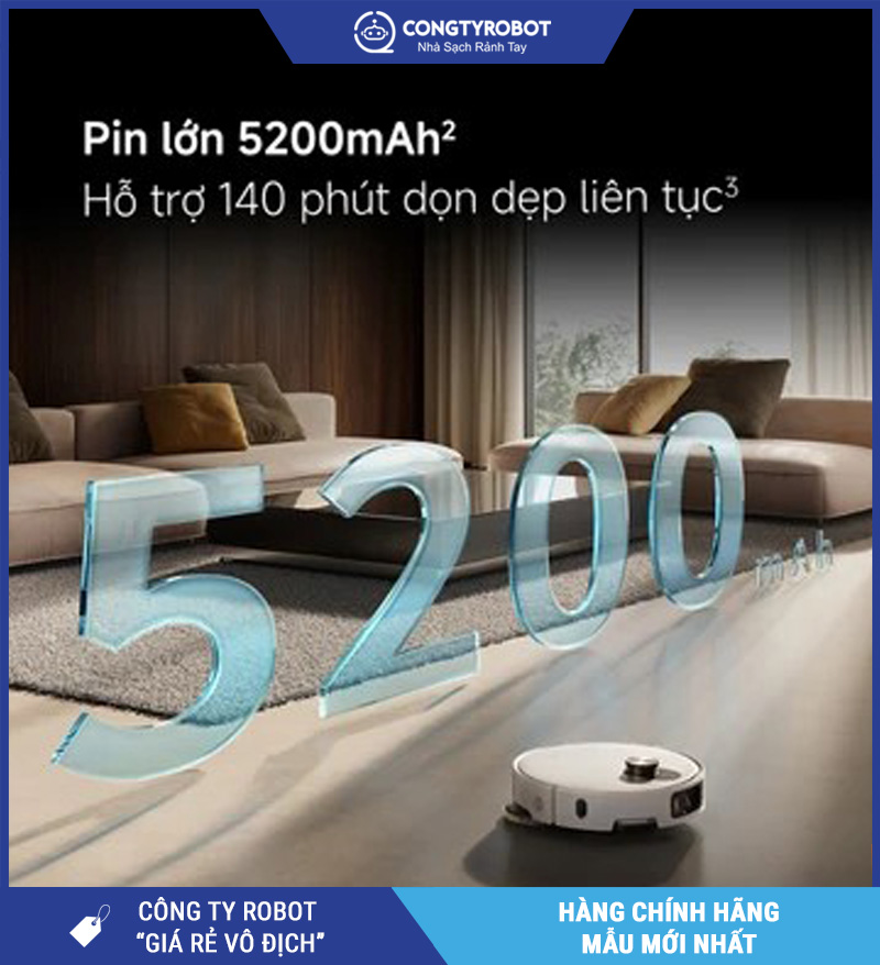 Robot hút bụi lau nhà Xiaomi Vacuum 5 Pro