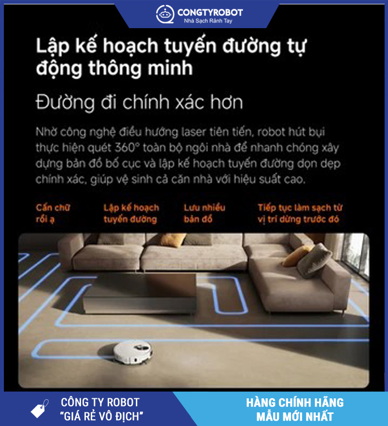 Robot hút bụi lau nhà Xiaomi Vacuum 5 Pro