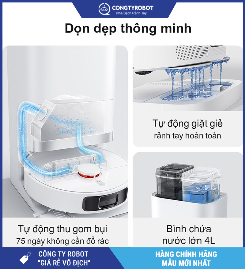 Robot hút bụi lau nhà Xiaomi Vacuum X20+