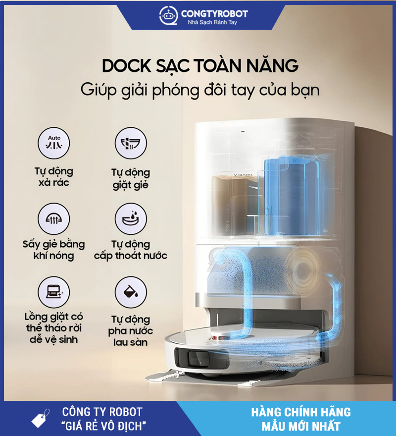 Robot hút bụi lau nhà Xiaomi Vacuum X20+