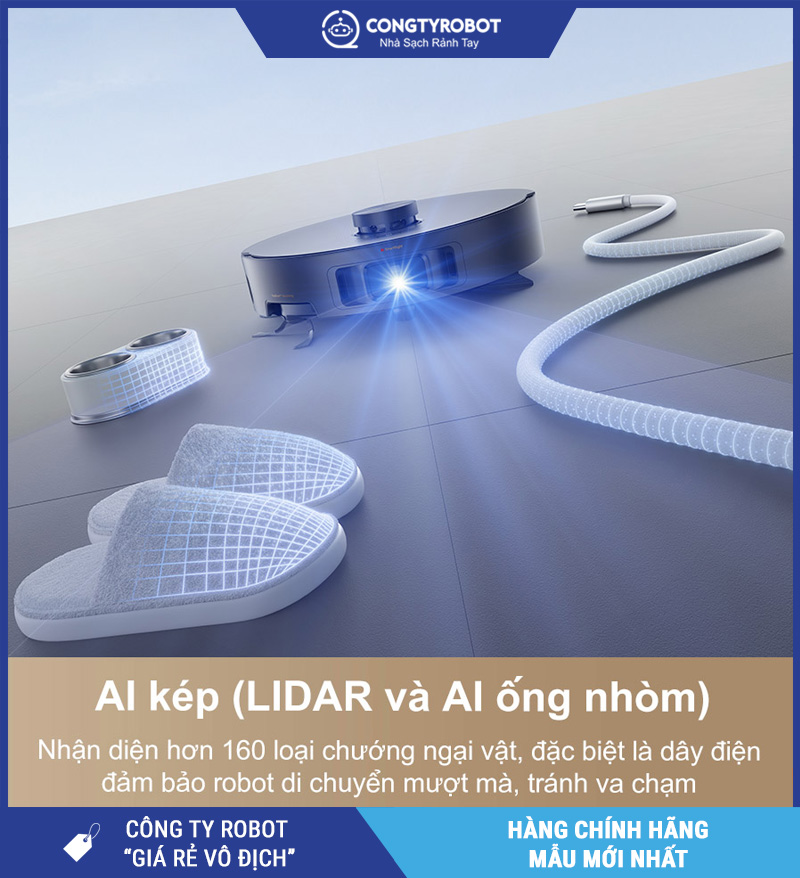 Mova Z50 Ultra Đen - Robot hút bụi lau nhà