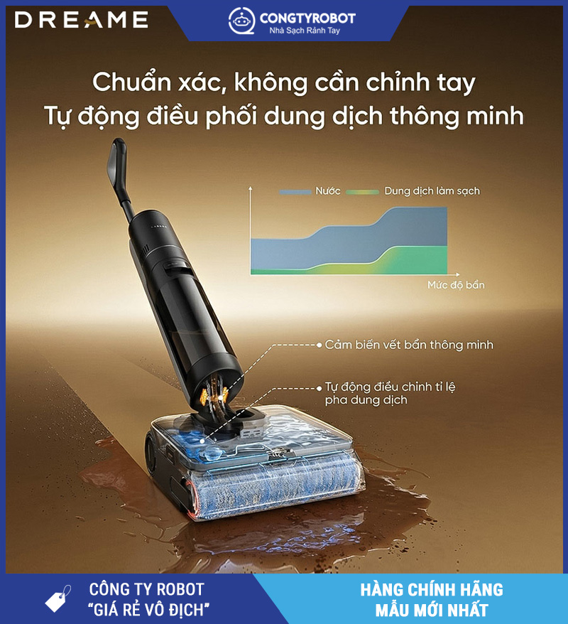 Dreame H16 Steam - Máy Hút Bụi Lau Nhà Cầm Tay