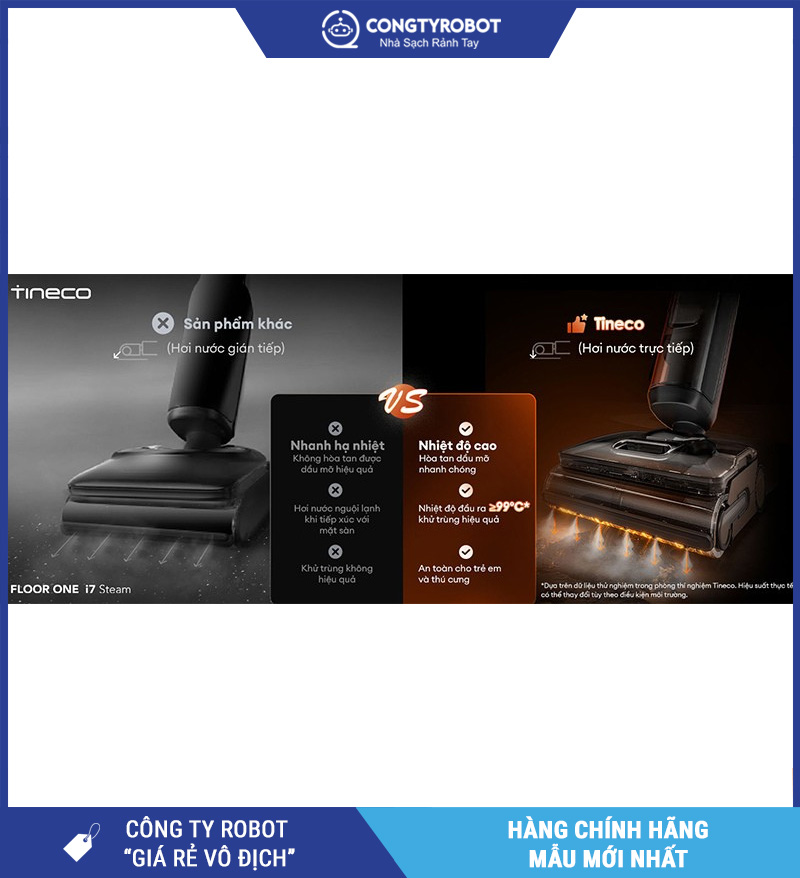 Tineco Floor One i7 Steam - Máy hút bụi lau sàn khô ướt