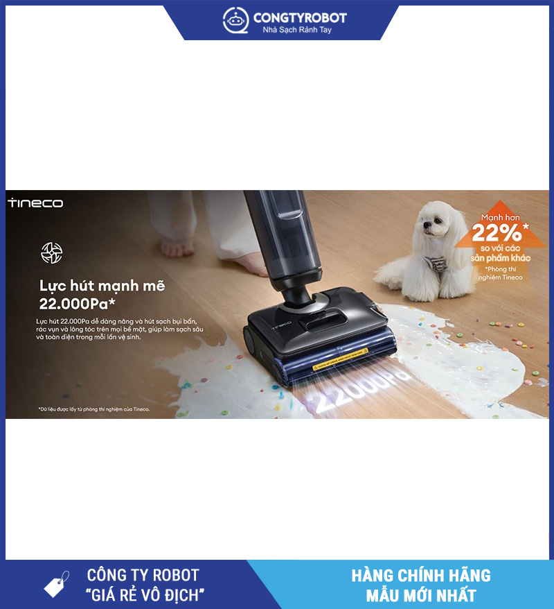Tineco Floor One i7 Steam - Máy hút bụi lau sàn khô ướt