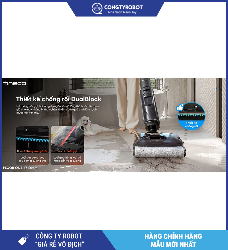 Tineco Floor One i7 Steam - Máy hút bụi lau sàn khô ướt