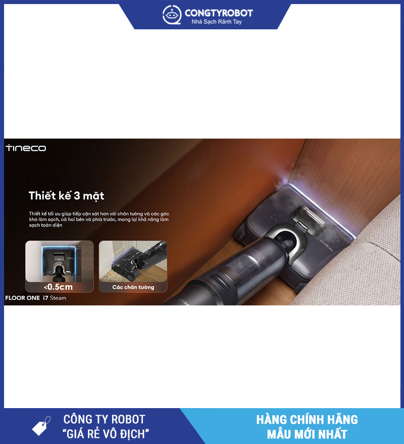 Tineco Floor One i7 Steam - Máy hút bụi lau sàn khô ướt