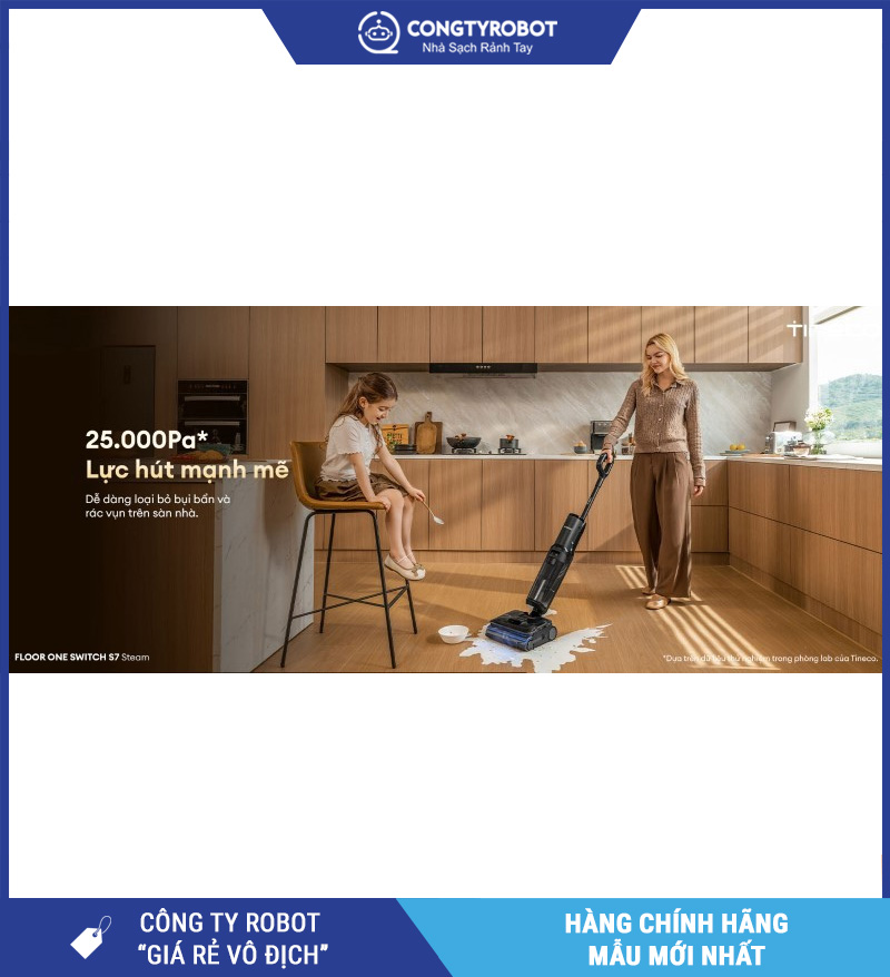Tineco Floor One Switch S7 Steam - Máy hút bụi lau sàn khô ướt
