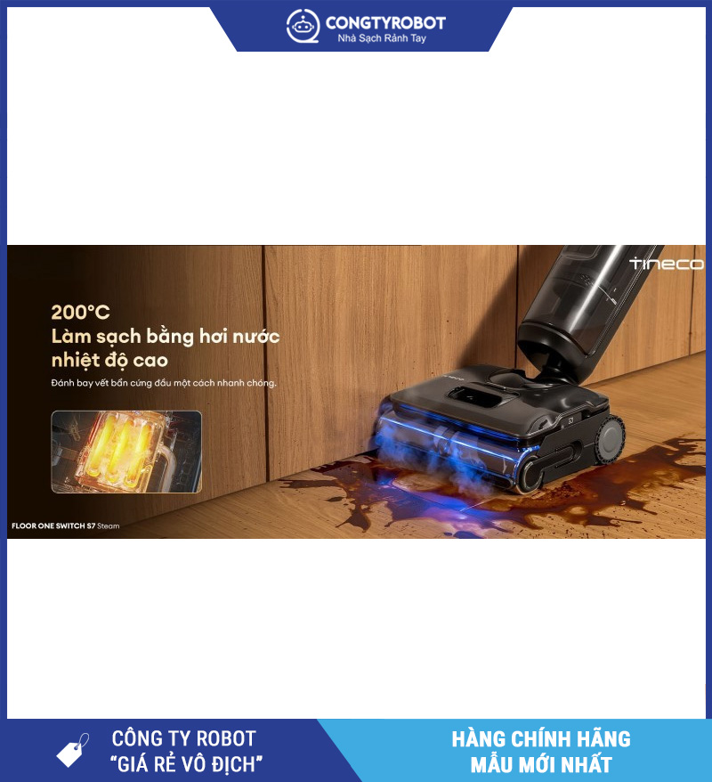 Tineco Floor One Switch S7 Steam - Máy hút bụi lau sàn khô ướt