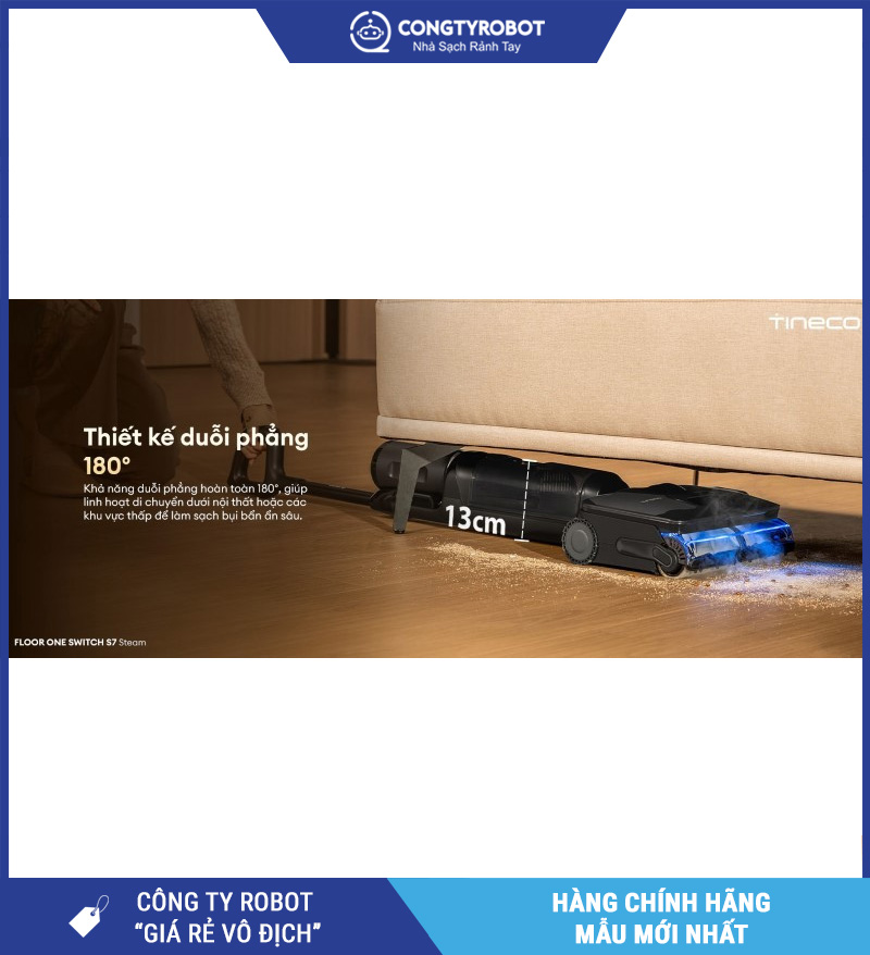 Tineco Floor One Switch S7 Steam - Máy hút bụi lau sàn khô ướt