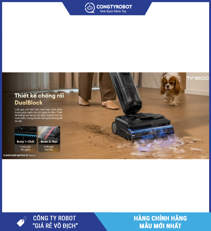 Tineco Floor One Switch S7 Steam - Máy hút bụi lau sàn khô ướt