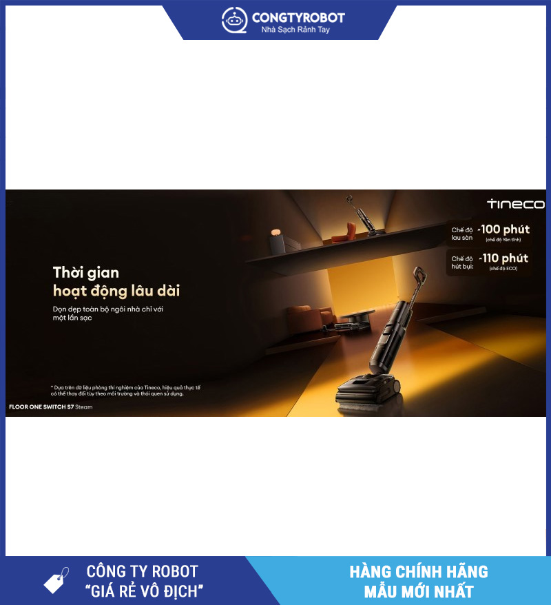 Tineco Floor One Switch S7 Steam - Máy hút bụi lau sàn khô ướt